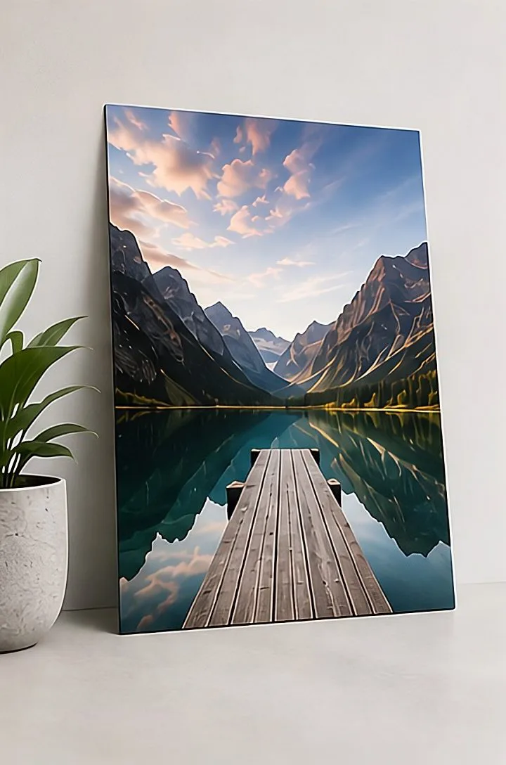 Poster mit Berglandschaft als Beispiel